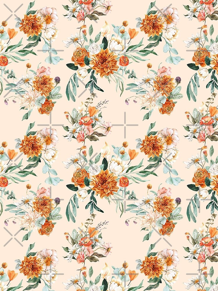 Burnt Orange Fall Floral by ArtofAddison