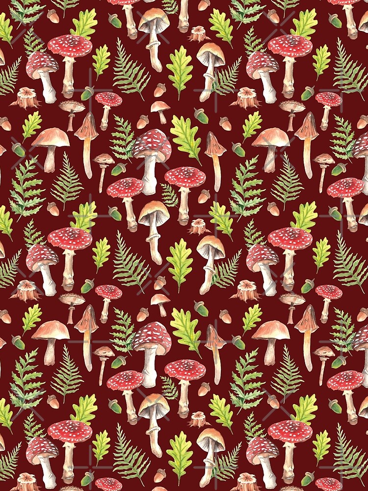 Red Mushroom Medley by Silver-Lime