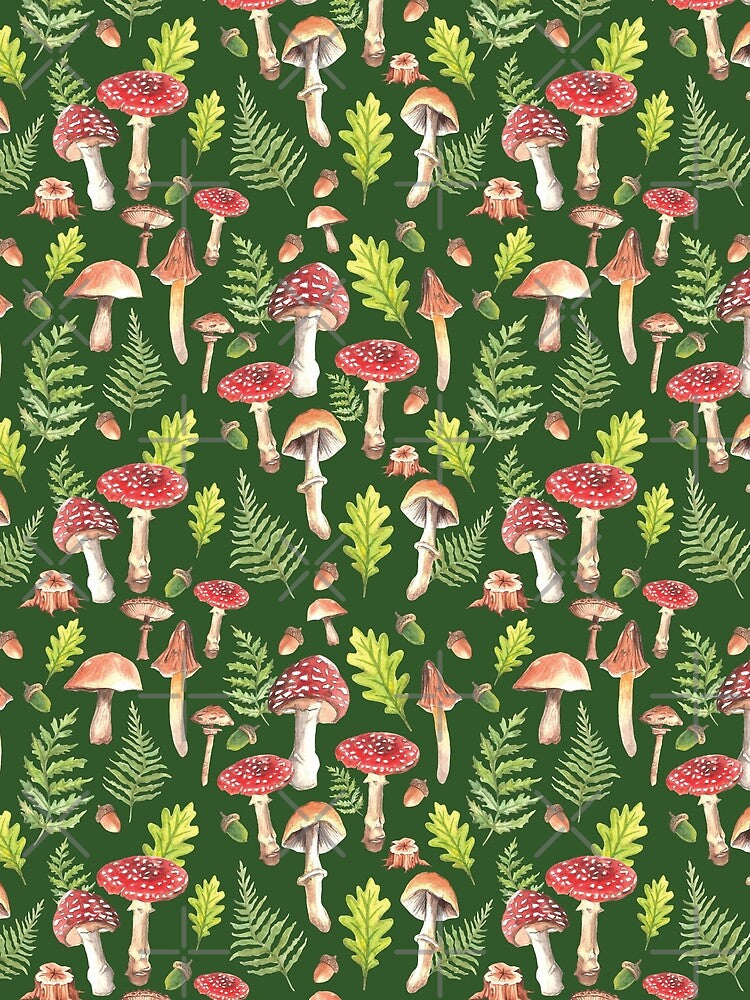 Green Mushroom Medley by Silver-Lime