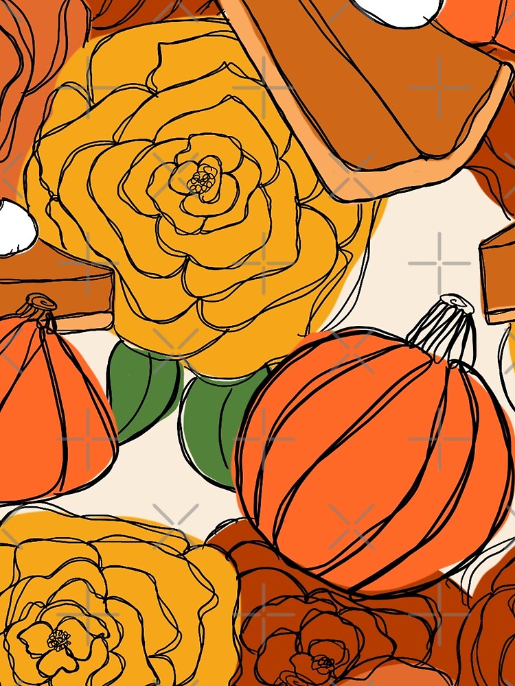 Fall floral print by StudioSamanthaa