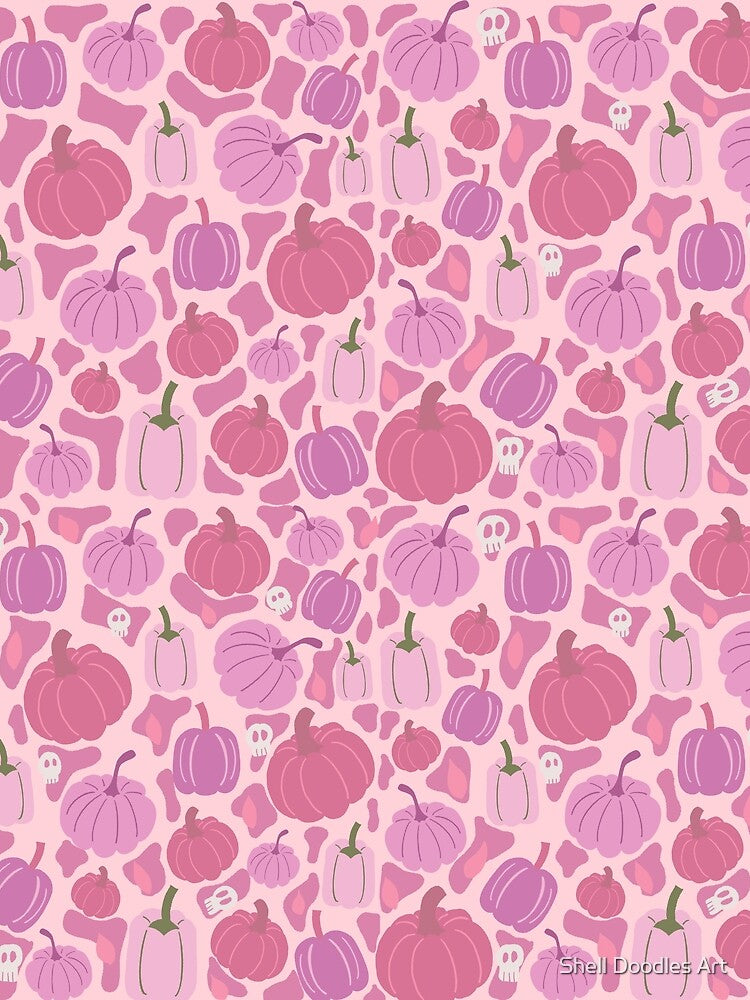 Pastel Pumpkin Patch by Shell Doodles Art