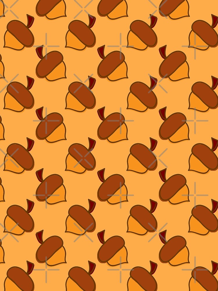 Brown Acorn Pattern by SaradaBoru