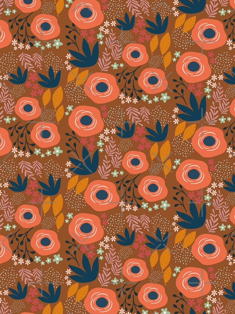 Abstract floral pattern I by AllPrintsAndArt