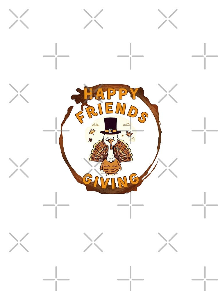 Happy Friendsgiving vintage turkey by Alkymias