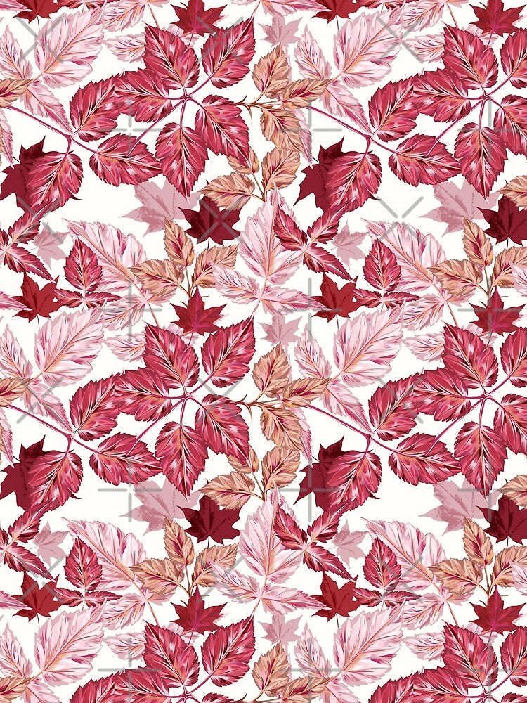 Pink and red leaves by Jenscolors