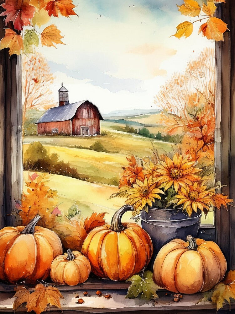 Harvest Window View by art-magic-ai