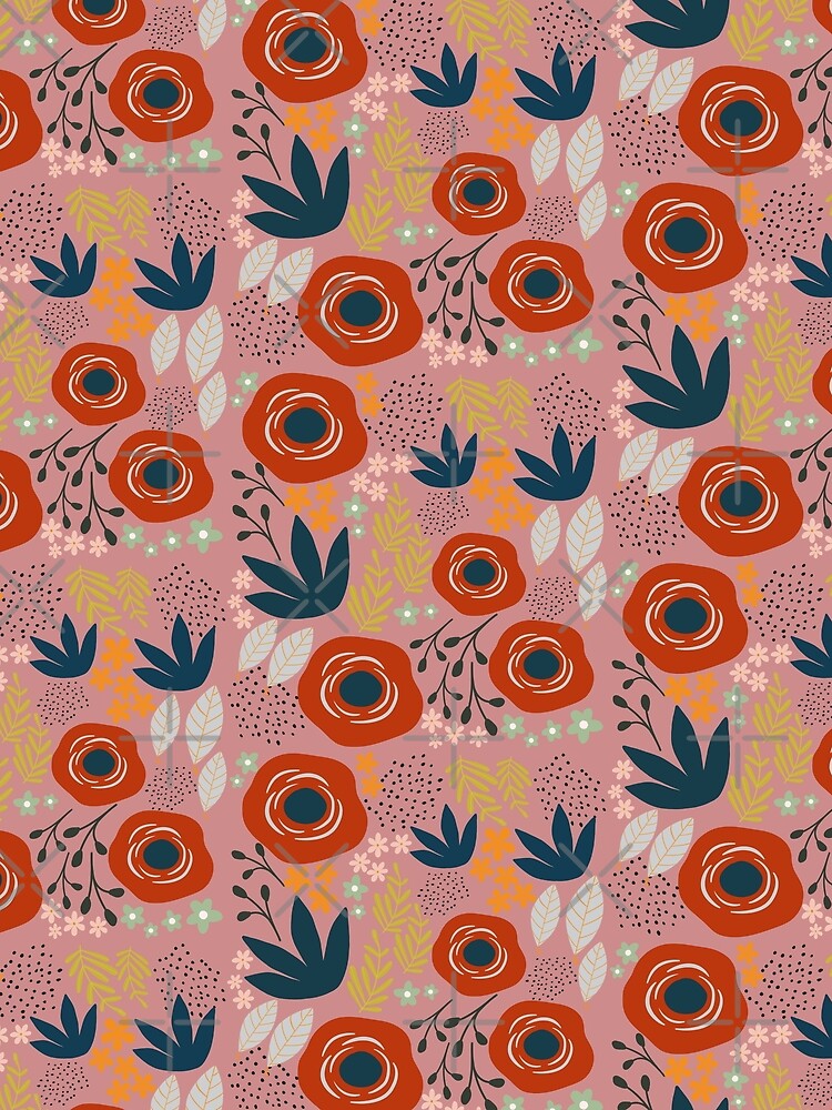 Abstract floral pattern IV by AllPrintsAndArt