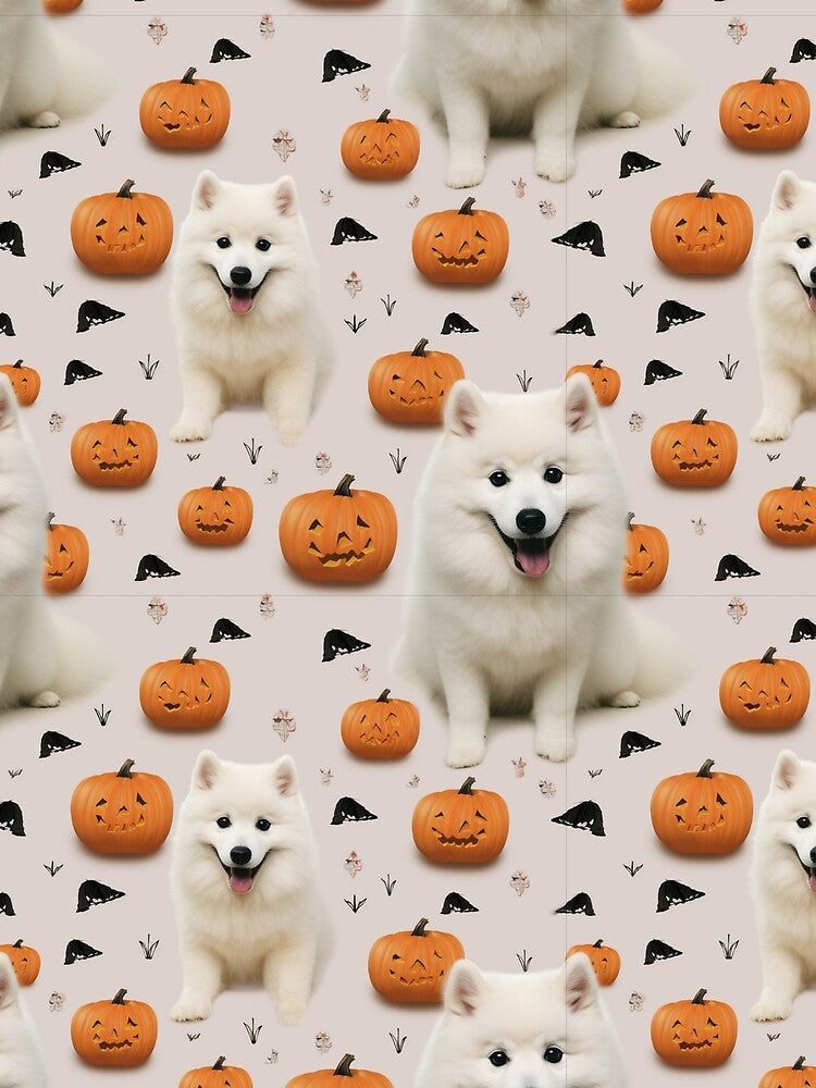 Halloween Samoyed Pumpkin vintage by Vindbult