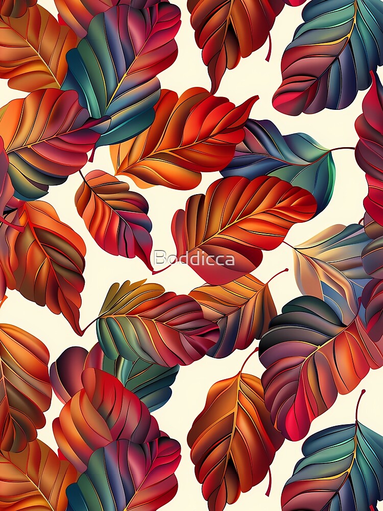 Vibrant Autumn Leaves by Boddicca