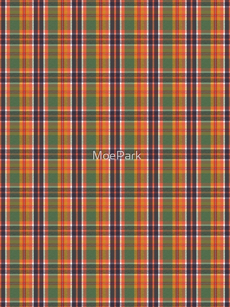 Autumn Harvest Fall Plaid Seamless Repeat Pattern Print - Version 2 by MoePark