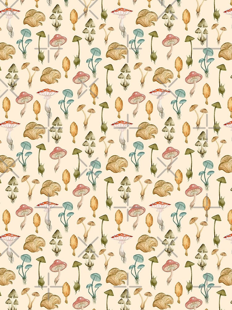 Watercolor mushrooms by JuliaBadeeva