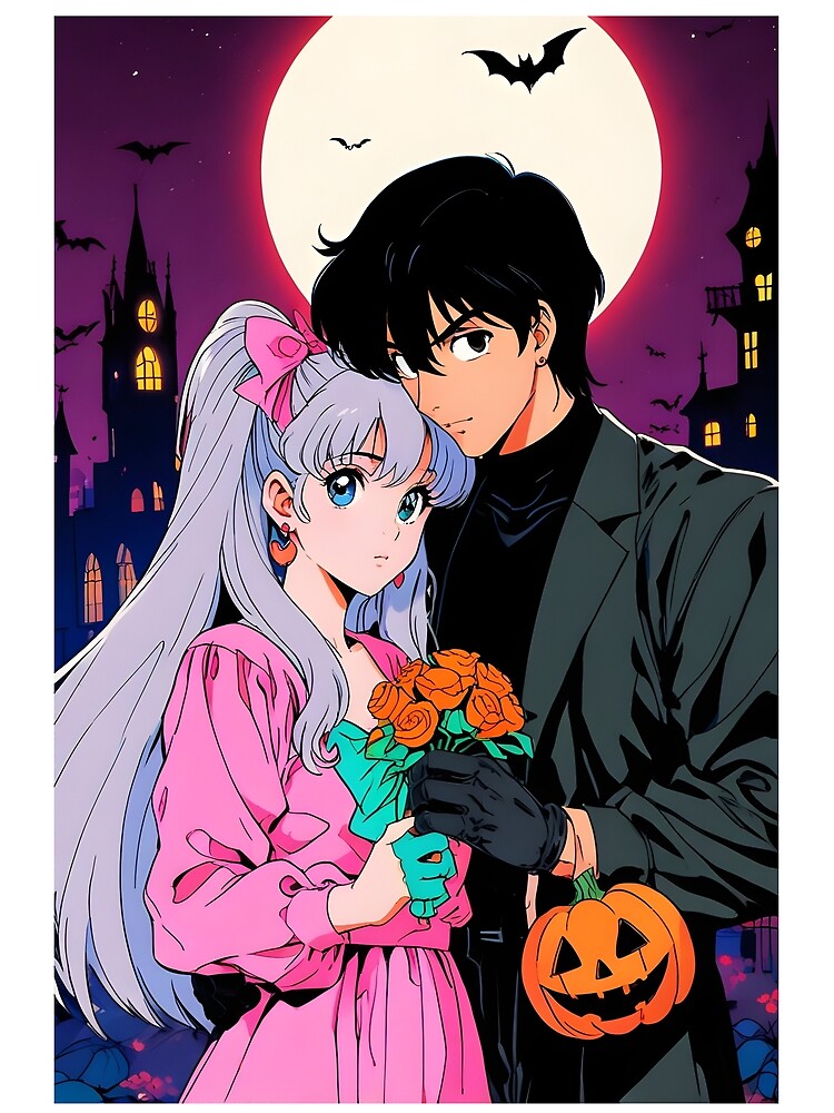 Retro couple halloween style by RadiantGraphics