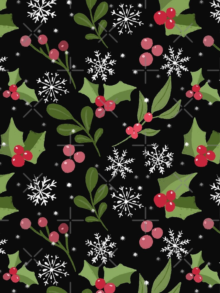 Frosty seamless pattern for winter christmas surface design by Aramdesing