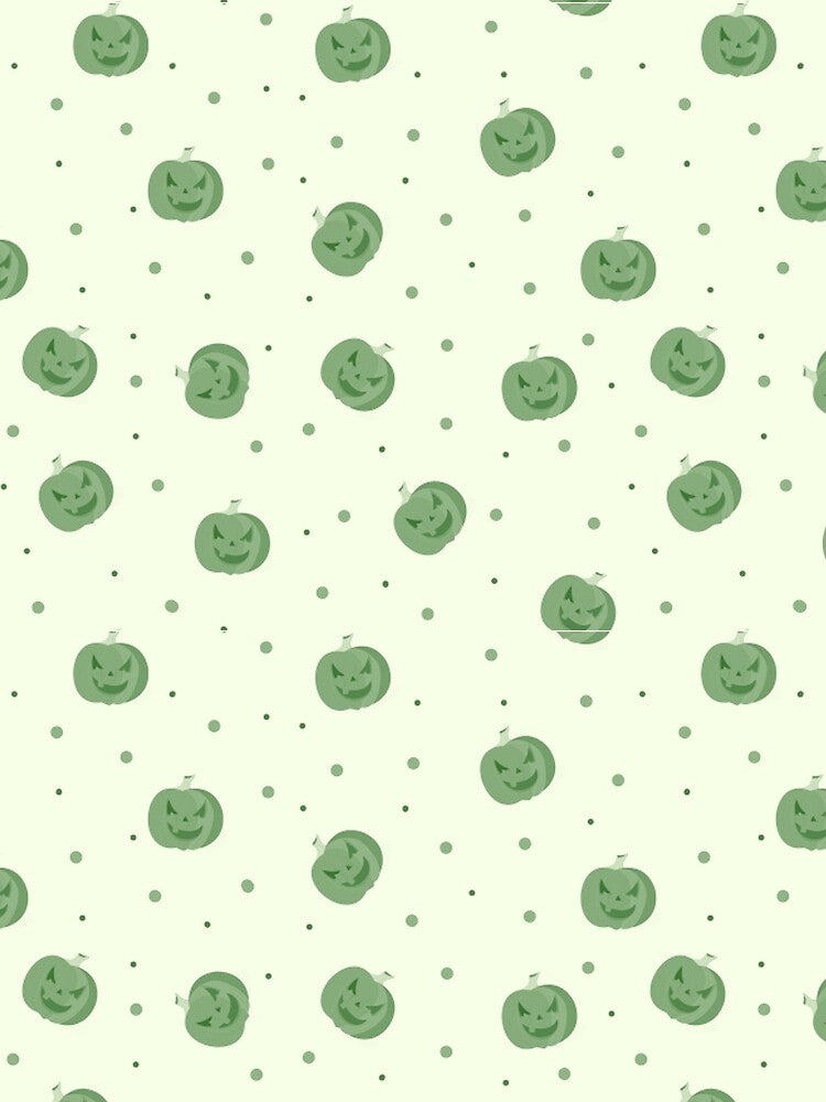 Green Pumpkin Pattern by vanverdure
