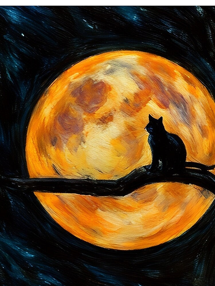 Cat on the Moon by tomorrowsart