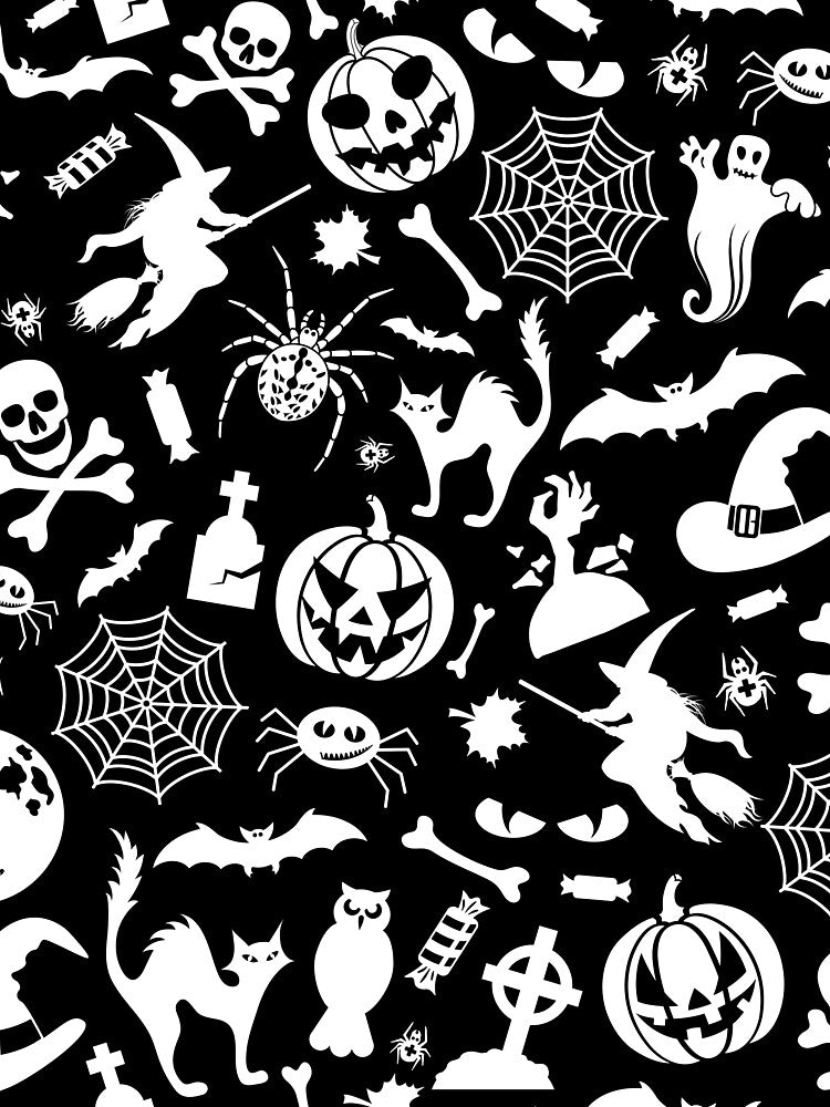 Halloween season pattern - spooky vibes by Hoetoons