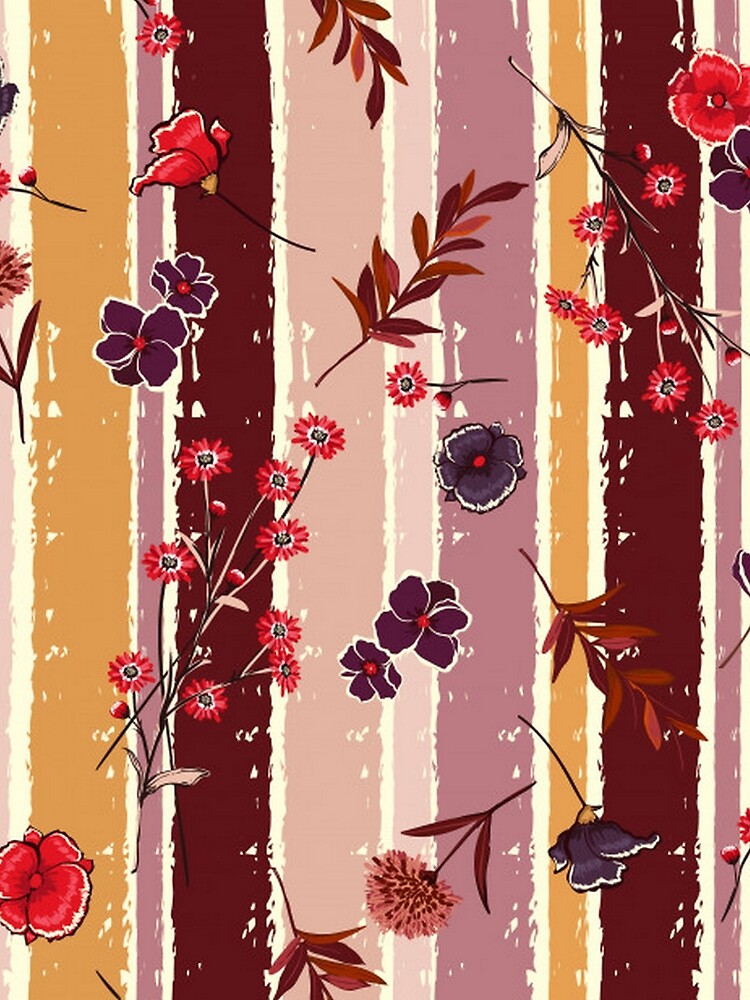 Flowers and Stripes by pugmom4