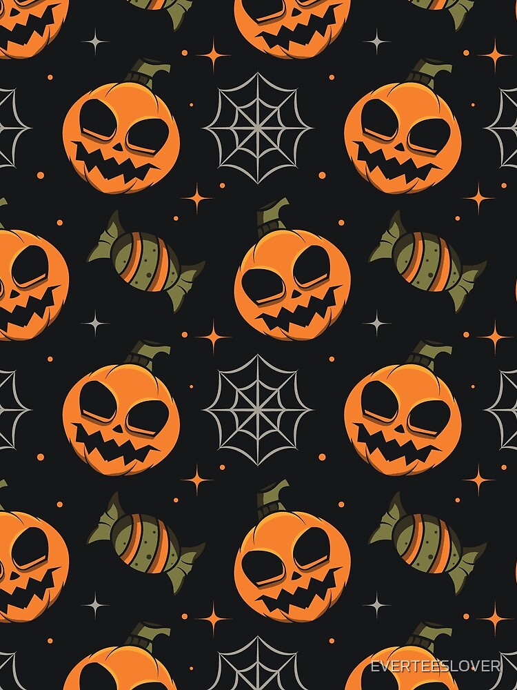 Halloween Pumpkin Pattern by EVERTEESLOVER