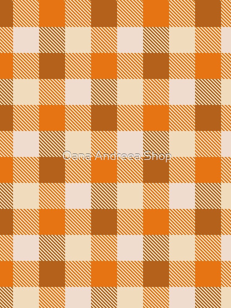 Autumn gingham check pattern by Oana Andreea Shop