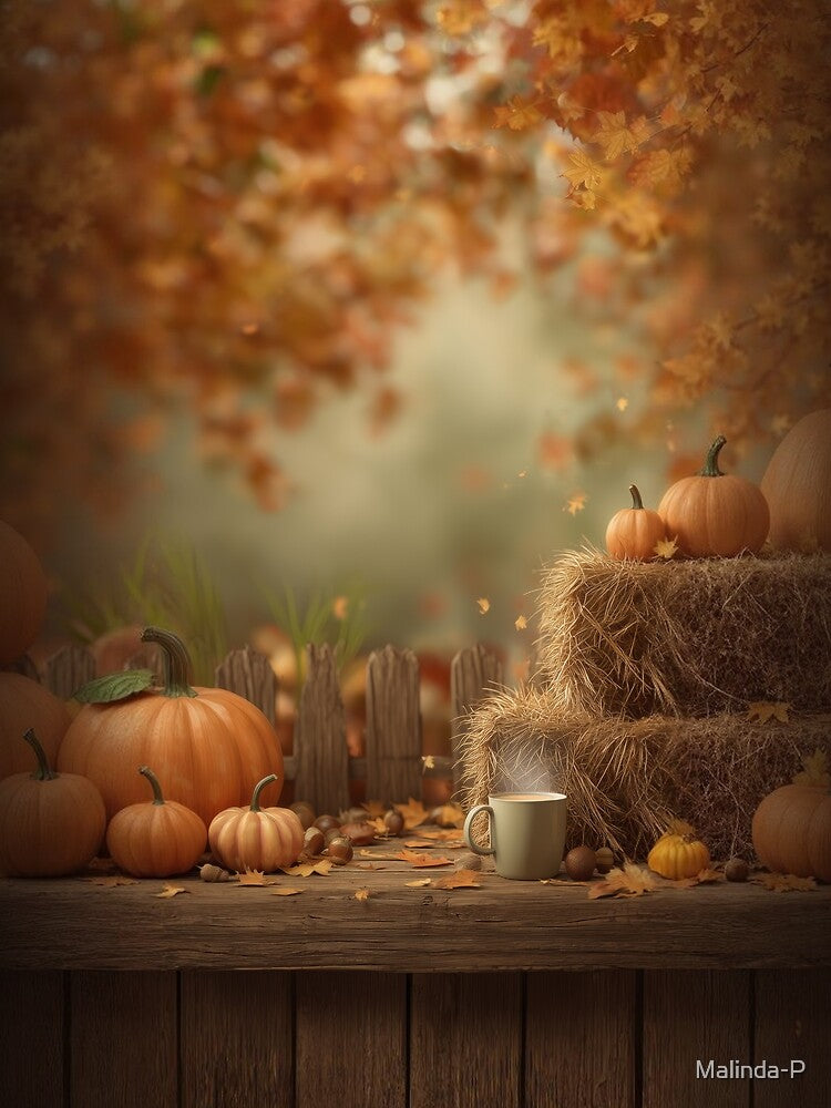 Cozy Fall Farmhouse Pumpkin Patch by The Artfiller