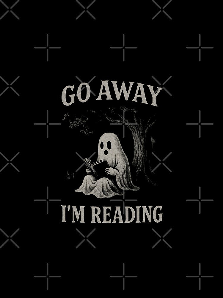 Funny Book Reader Go Away I'm Reading by DemureArtsy