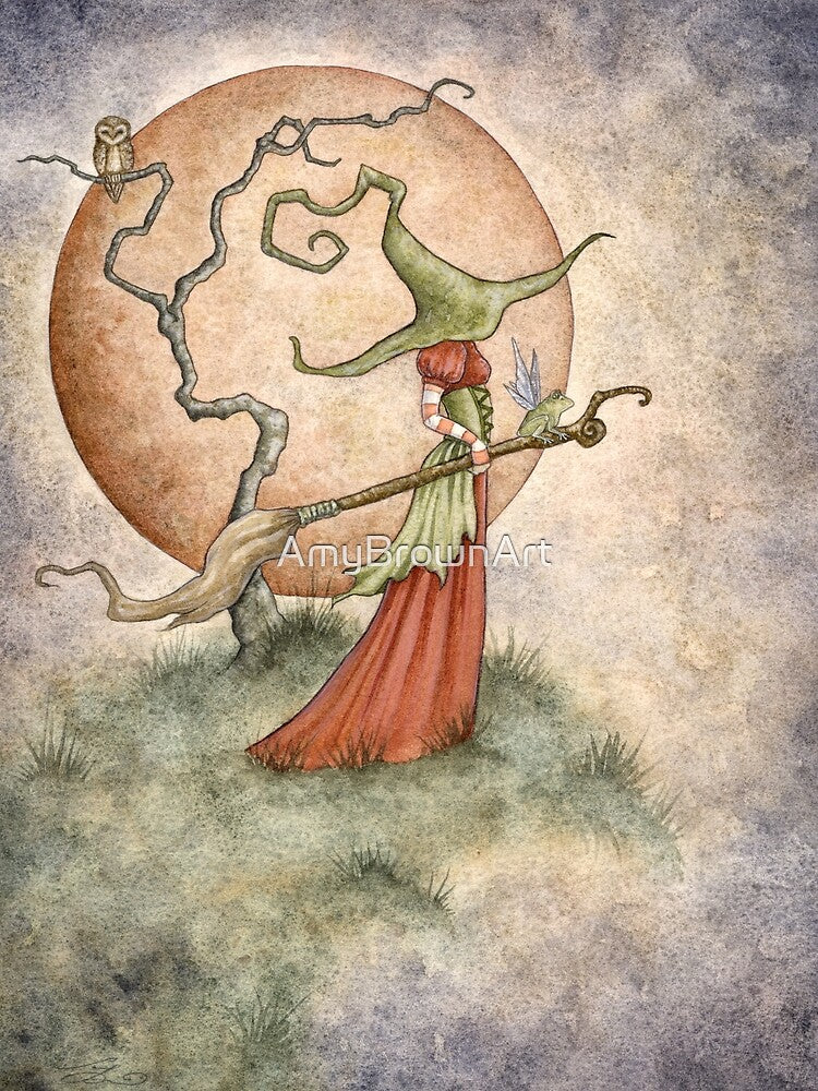 October Moon by AmyBrownArt