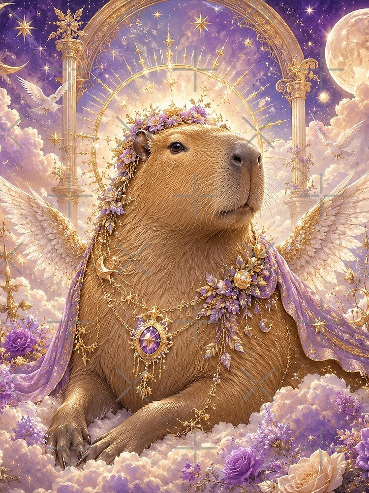 Angelic Heavenly Consecrated Capybara by Weirdwildco69
