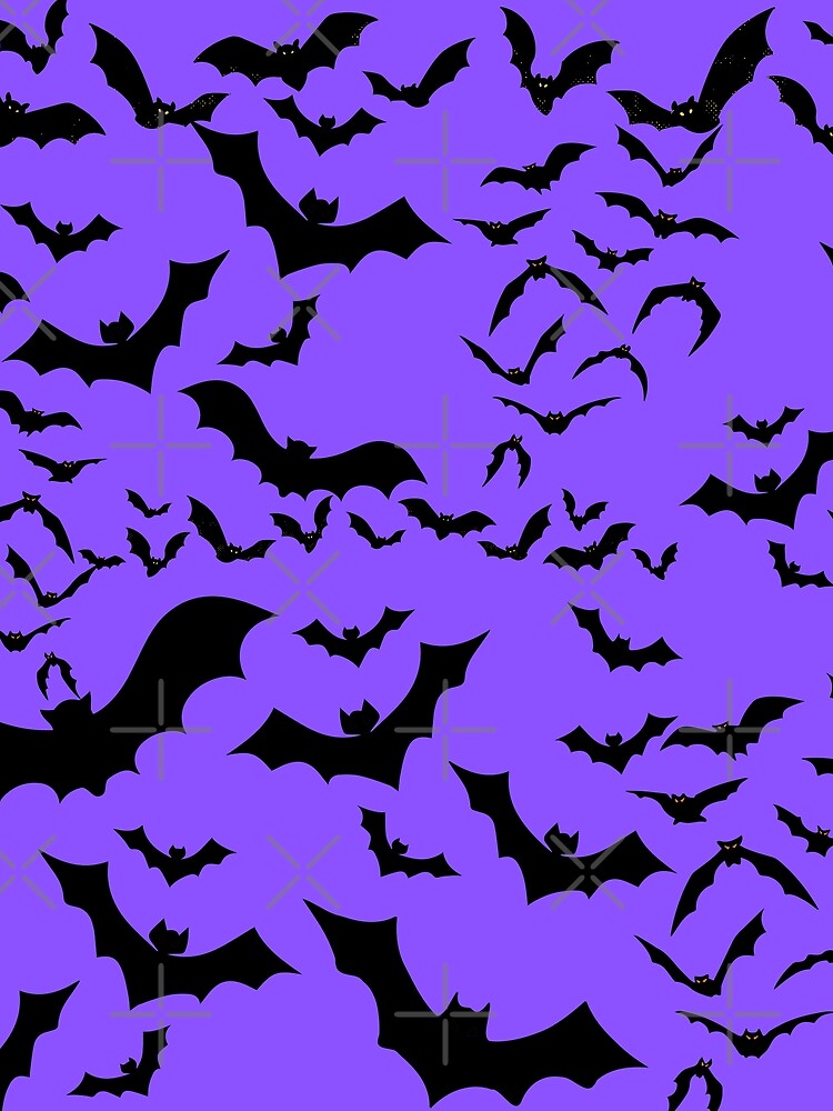 Bats on Purple by iMEGinary-World