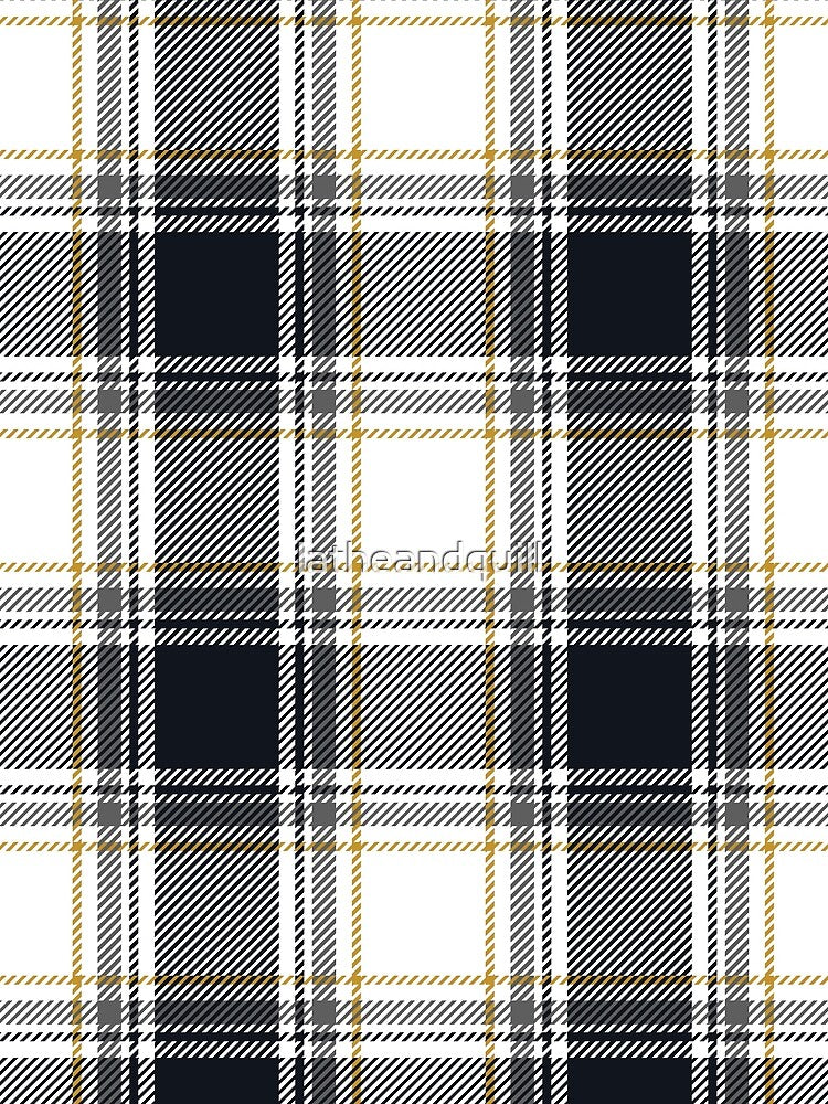 Black and white Plaid by latheandquill