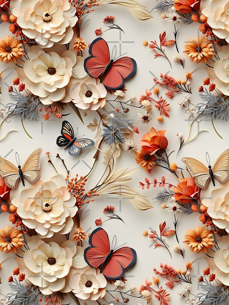 Butterfly floral aesthetic by Aramdesing