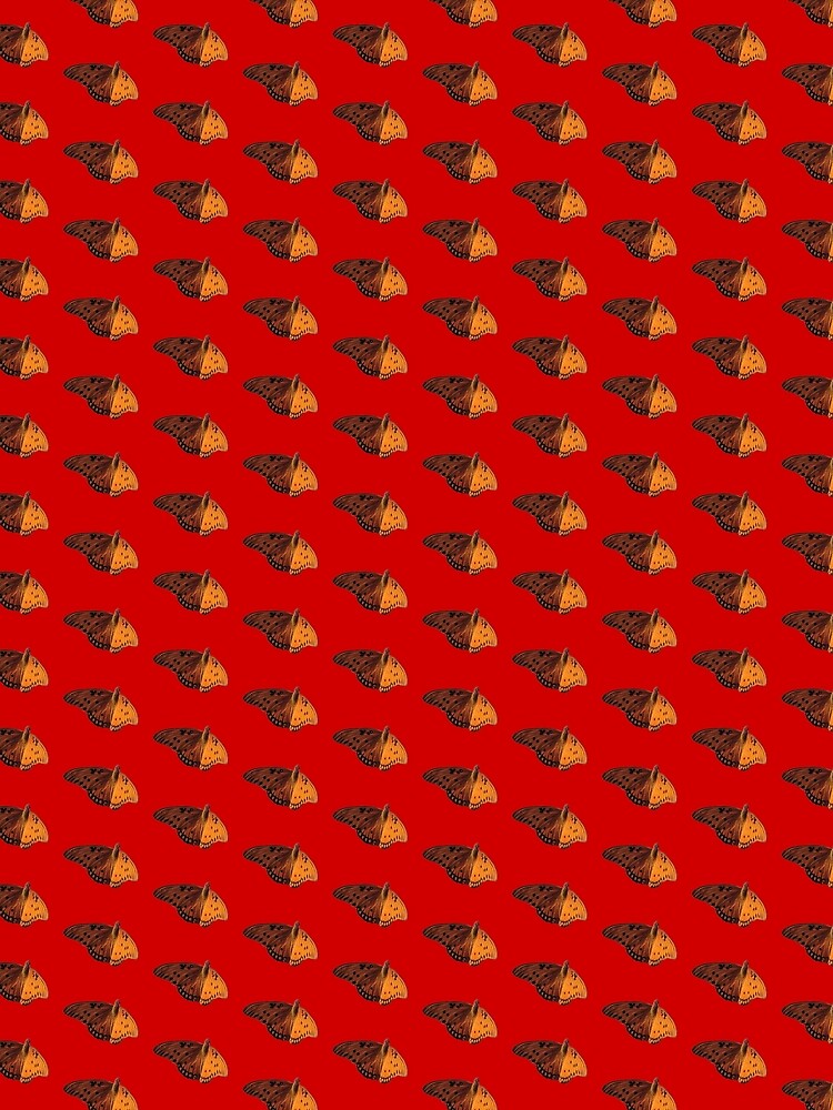 Another Orange Butterfly (w/ Red Background) by beautybones