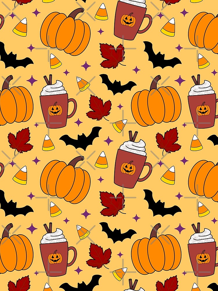 Cute Aesthetic Fall Halloween Pattern by TD Collective