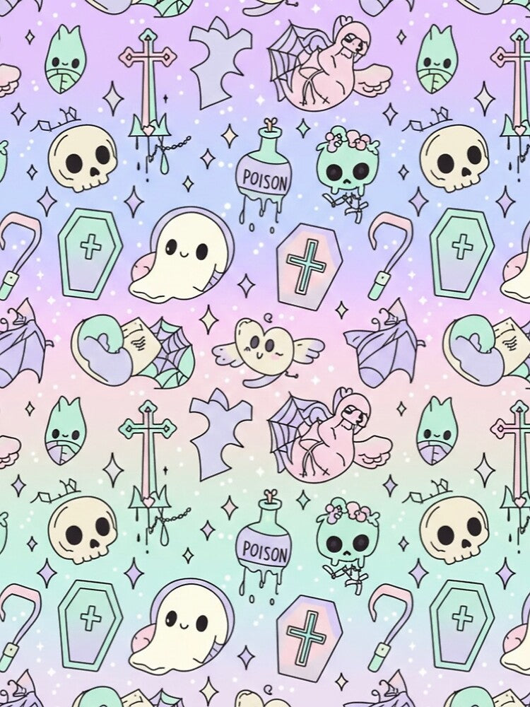 Pastel goth pattern by Pedro  Fart Faced McGee