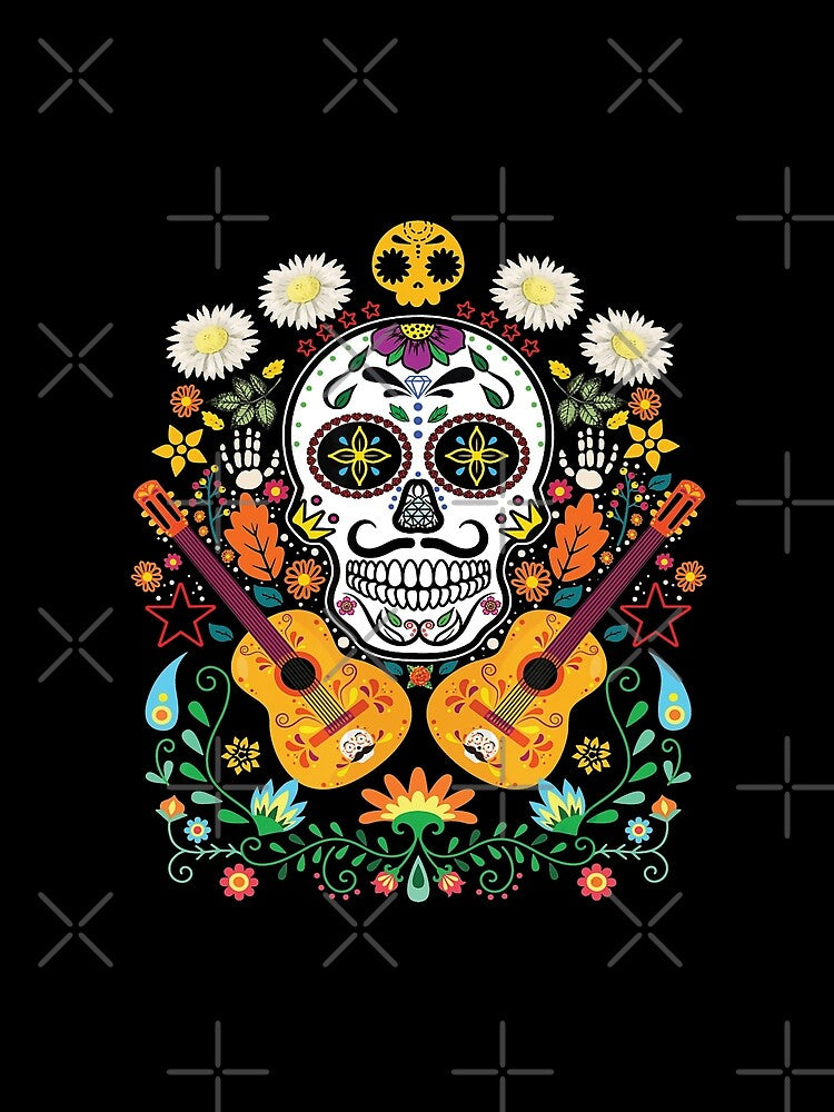 Calavera Day of The Dead Guitarist by Sinfamous