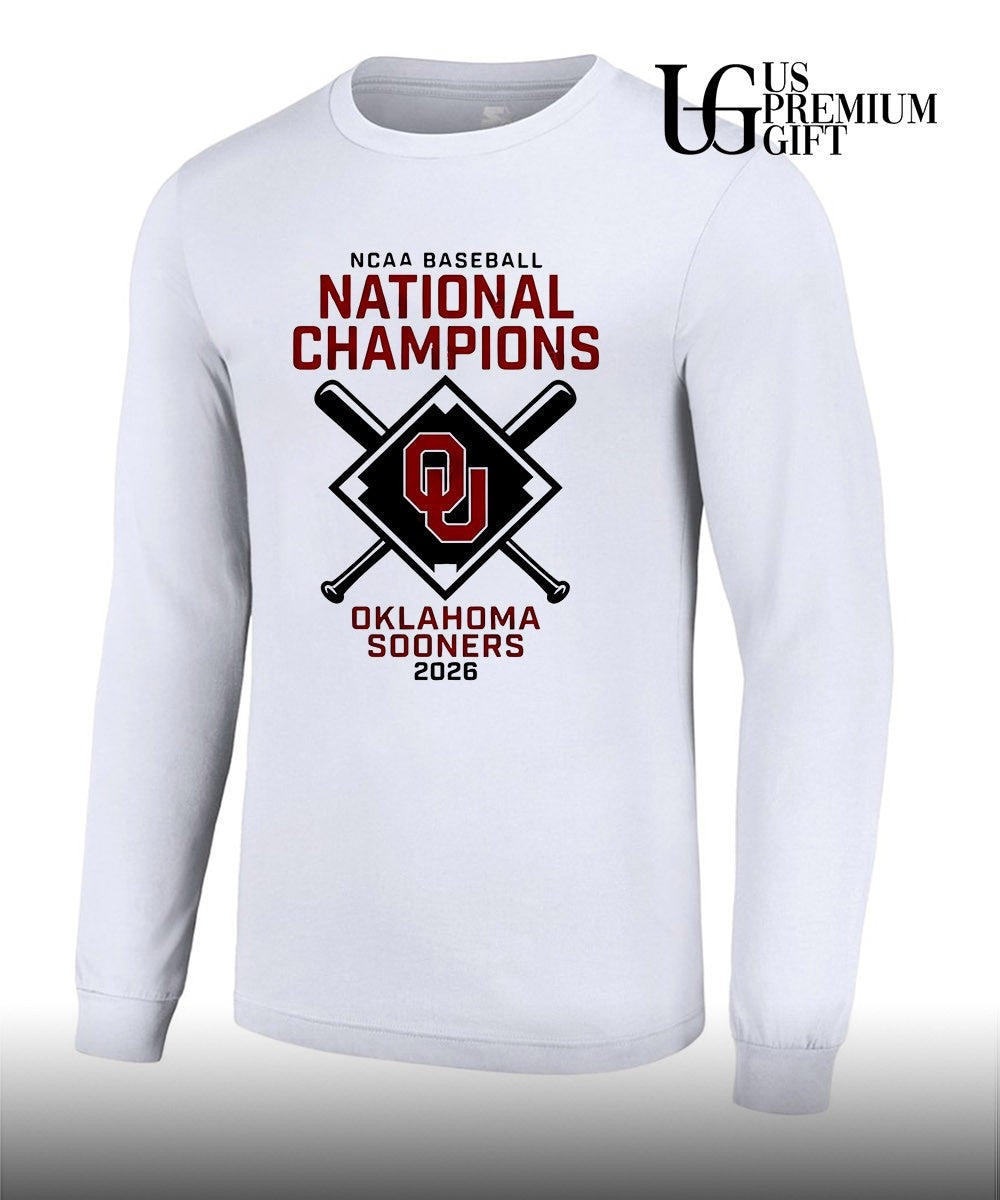 Oklahoma Sooners NCAA Baseball National Champions 2026 logo shirt Unisex