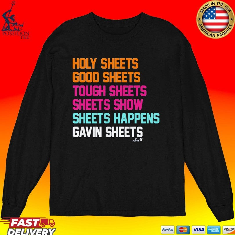 Gavin Sheets Holy Sheets Good Sheets Tough Sheets Sheets Show Sheets Happens Sheets List