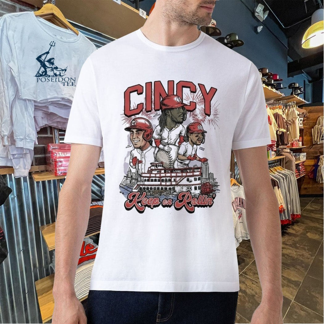 Keep On Rollin Cincinnati Baseball Unisex