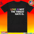 Love Is Not The Threat Hate Is Pride Unisex