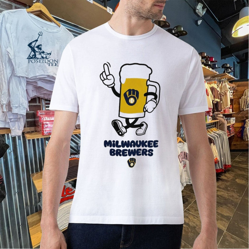 Milwaukee Brewers Drink Beer Cartoon Unisex
