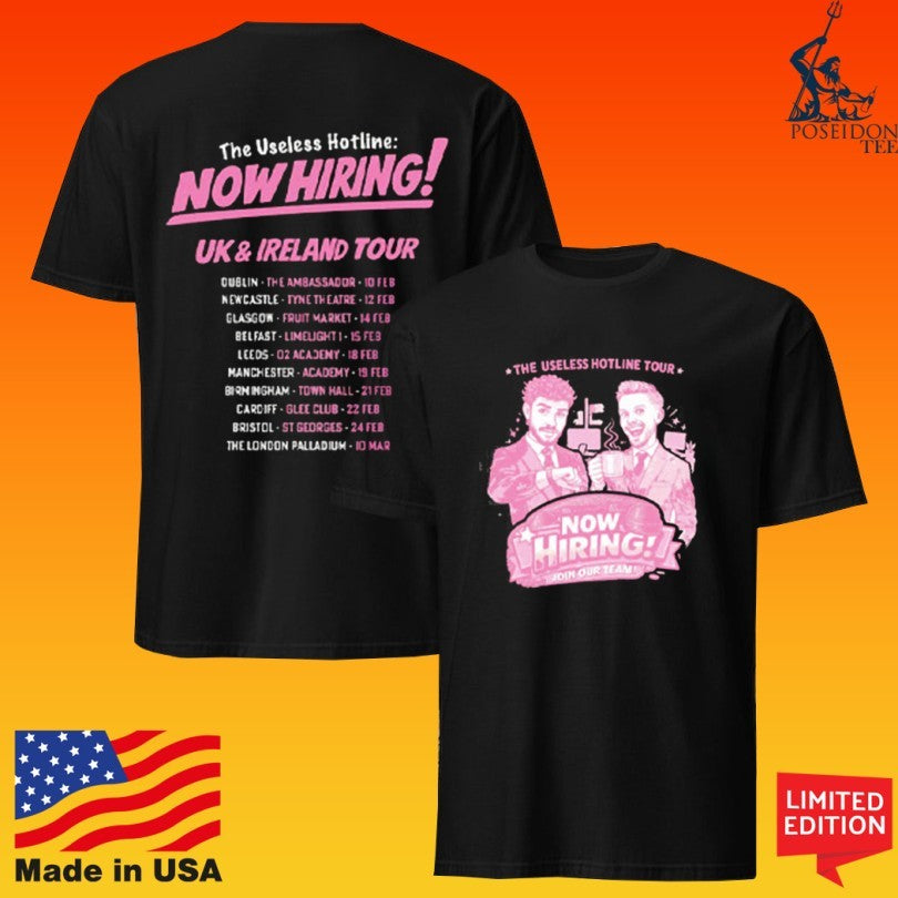 Now Hiring The Useless Hotline Tour 2026 Unisex