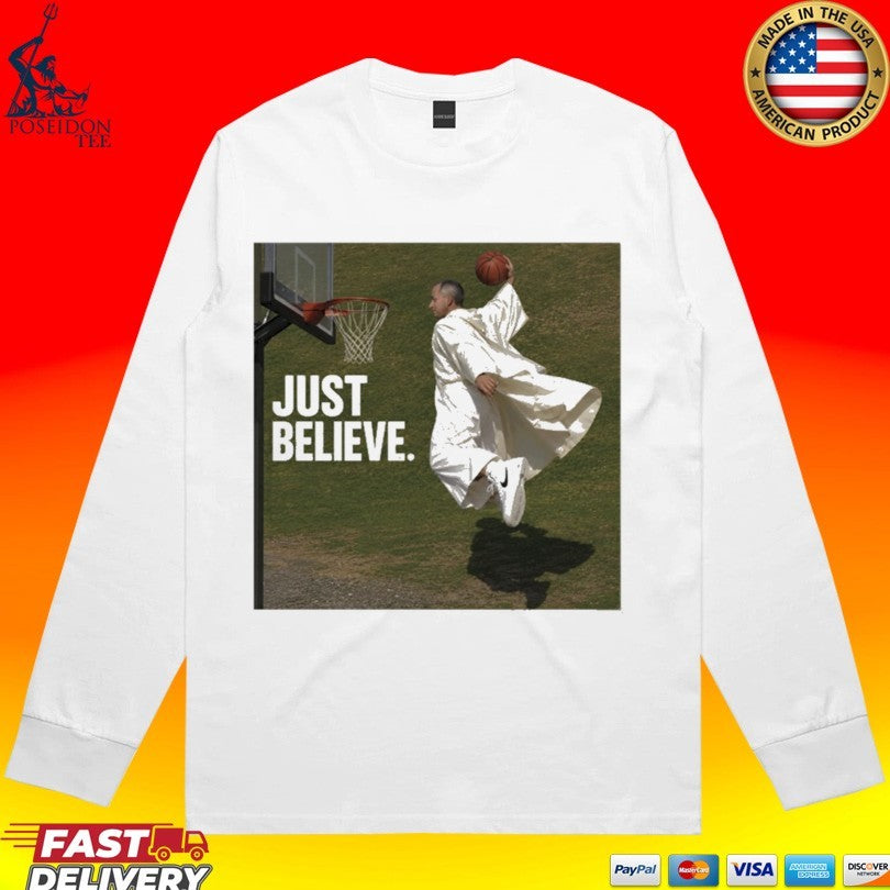 Pope Leo Just Believe Basketball Unisex