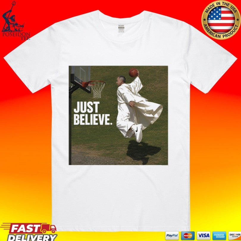 Pope Leo Just Believe Basketball Unisex