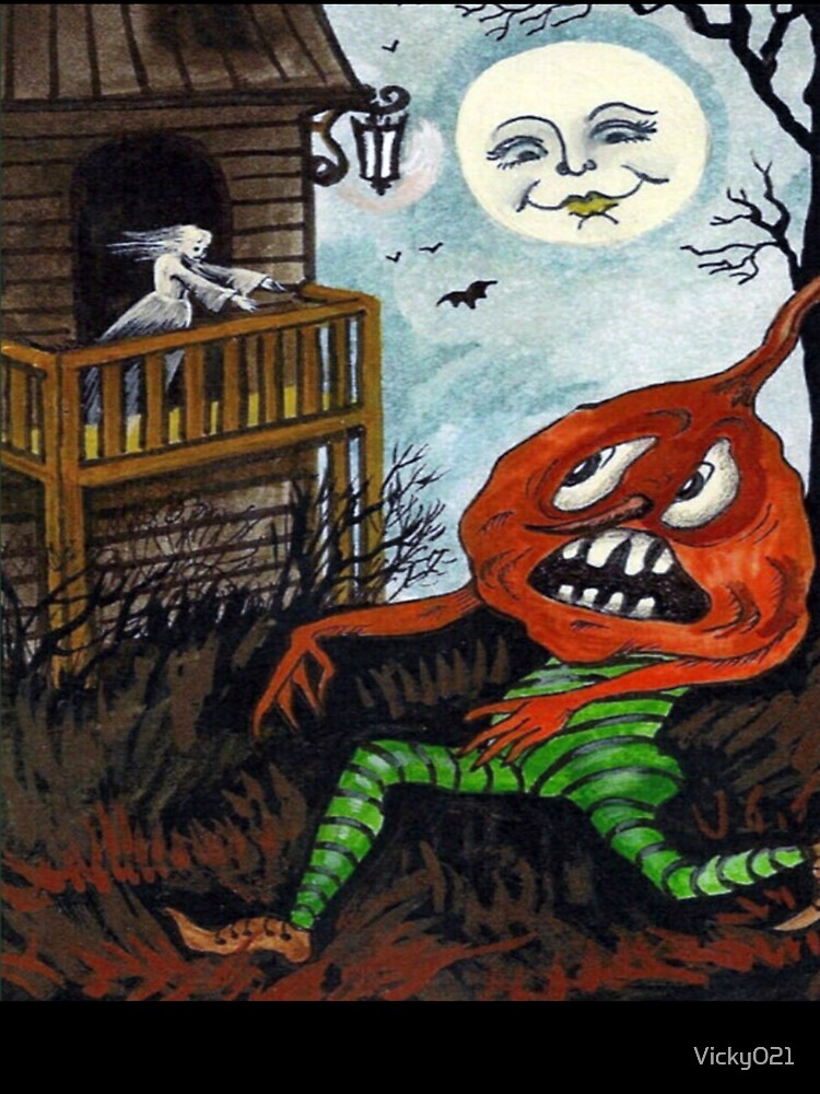 Vintage Halloween Art - Painted Gifts by Vicky021