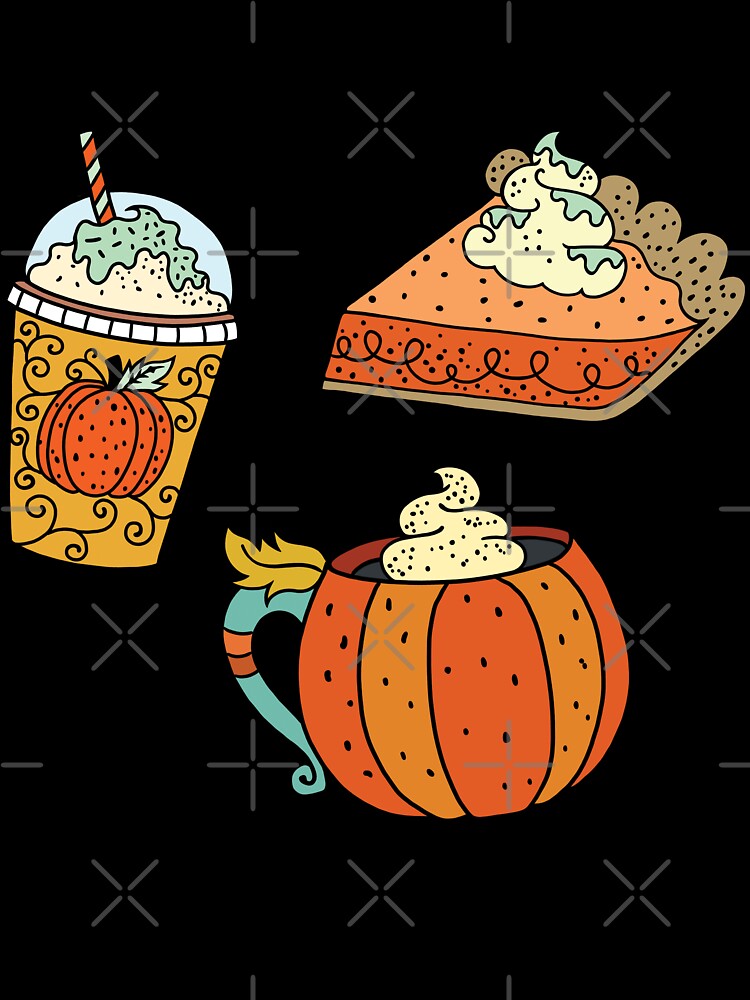 Pumpkin Spice Latte Pumpkin Pie Sticker Pack by dark-fairy