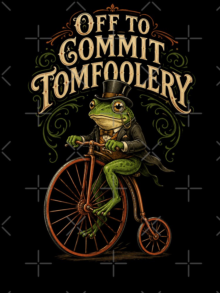 Mischievous Frog Gentleman Penny-Farthing Ride by Feral Feline