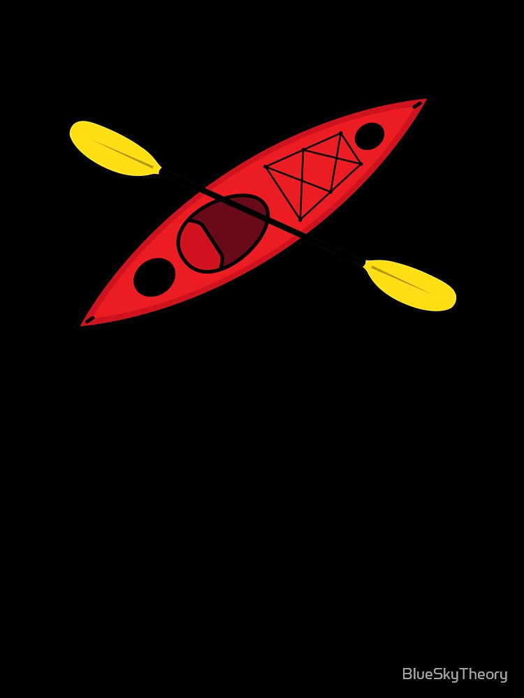 Kayak and Paddle 01 - Red by BlueSkyTheory