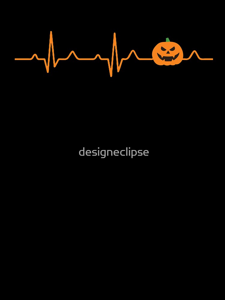 Pumpkin Heartbeat Halloween by designeclipse