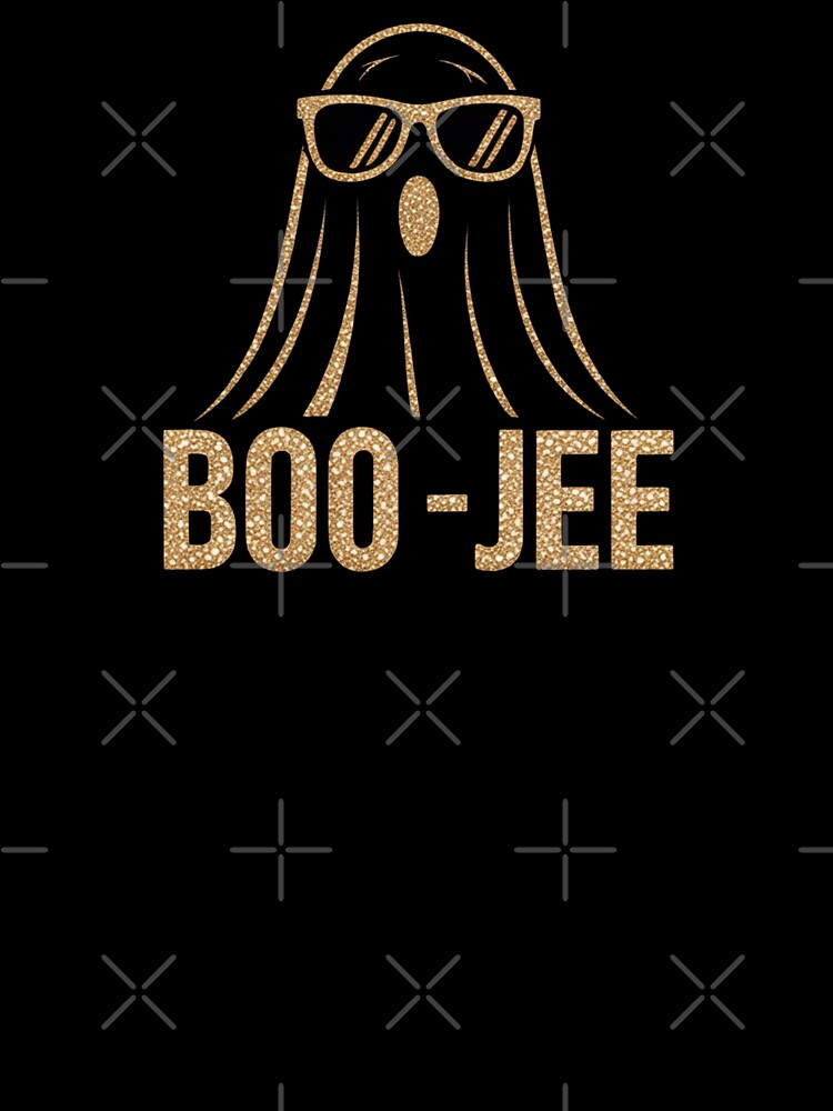 BOO - JEE Halloween Ghost I Luxury Halloween Aesthetic -  BOO JEE Sparkly Ghost Design by RDRdesign