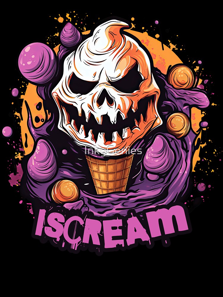 Iscream Funny Ghost Halloween by InkyGenies