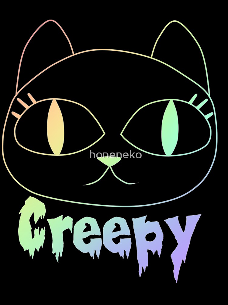 Creepy Cat (Black Vers.) by honeneko